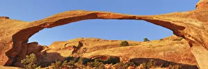 Grand Prints: Erosion landscape at Landscape Arch - USA, Utah, Grand, Arches National Park