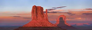 Erosion Landscape Prints: Erosion landscape at the Mittens in Monument Valley - USA, Arizona, Coconino