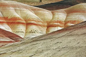 Painted Hills Prints: Erosion landscape in Painted Hills - USA, Oregon, Wheeler