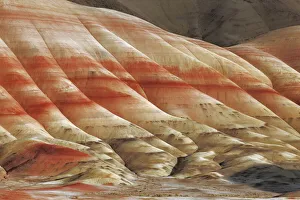 Erosion landscape in Painted Hills - USA, Oregon, Wheeler