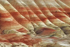 Painted Hills Prints: Erosion landscape in Painted Hills - USA, Oregon, Wheeler