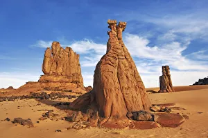 Erosion landscape in Tassili du Hoggar - Algeria, Tassili Hoggar, Tahaggart - Sahara