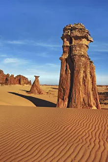 Erosion landscape in Tassili du Hoggar - Algeria, Tassili Hoggar, Tahaggart - Sahara