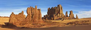 Erosion landscape in Tassili du Hoggar - Algeria, Tassili Hoggar, Tahaggart - Sahara