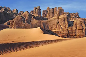 Erosion landscape in Tassili du Hoggar - Algeria, Tassili Hoggar, Tin Akaschaker - Sahara