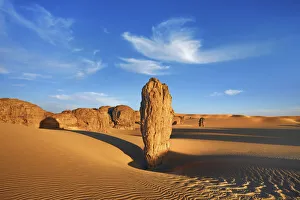 Erosion landscape in Tassili du Hoggar - Algeria, Tassili Hoggar, Tagrera - Sahara