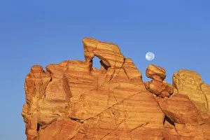 Erosion landscape in Valley of Fire - USA, Nevada, Clark, Valley Of Fire
