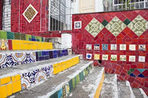 Escadaria Selaron, Lapa / Santa Teresa district, Rio de Janeiro, Brazil