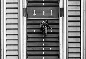 Central Station Prints: Escalator in the Hauptbahnhof (Central Station), Berlin, Germany