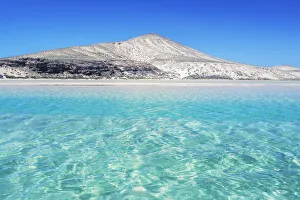 Clear Water Prints: Esmeralda beach, Jandia Peninsula, Fuerteventura, Canary Islands, Spain, Europe