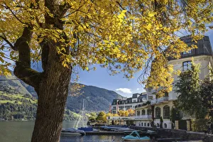 Esplanade at Lake Zell, Zell am See, Salzburg State, Austria