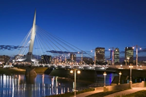 Esplanade Riel Pedestrian Bridge, Winnipeg, Manitoba, Canada