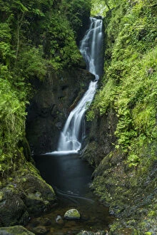 Images Dated 20th September 2021: Ess-na-Larach Waterfall, Glenariff Forest Park, County Antrim, Northern Ireland
