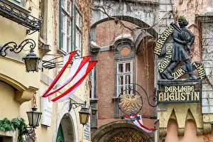 Osterreich Prints: Established in 1447, Griechenbeisl is one of the oldest restaurants in Vienna, Austria