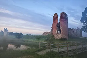 Historic Landmark Prints: Estonia, Jogeva Parish, Laiuse castle on sunrise