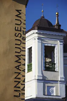 Nicholas Church Prints: Estonia, Tallinn, City Museum (Linnamuuseum) With Nicholas Church In Background