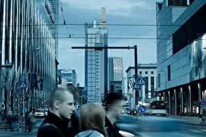 Images Dated 8th October 2010: Estonia, Tallinn, New Town, high rise buildings on Laikma Street