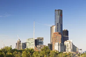 Eureka Tower and Victorian Arts Centre, Melbourne, Victoria, Australia
