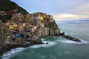 Riomaggiore Prints: Europa, Italy, Manarola, Liguria, cinque terre
