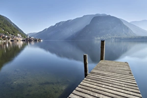 Hallstatt Prints: Europe, Austria, Salzkammergut, Gmunden district