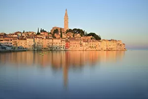 Images Dated 16th August 2017: Europe, Balkan, Croatia, Istria, Rovinj, ancient city at sunrise