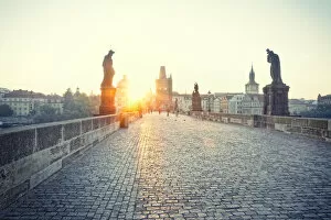 Images Dated 23rd January 2012: Europe, Czech Republic, Central Bohemia Region, Prague. Charles Bridge