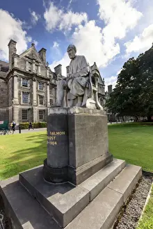 Europe, Dublin, George Salmon statue at Trinity college