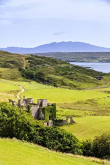 Europe, Dublin, Ireland, Clifden castle along the scenic Sky road in Connemara
