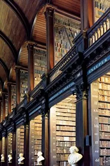 Images Dated 19th July 2017: Europe, Dublin, Ireland, Trinity College library interior
