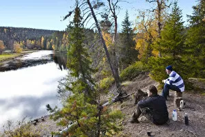 Images Dated 25th November 2013: Europe, Finland, Lapland, Kuusamo, Oulanka National Park, Karhunkierros Trail - the