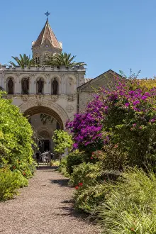 Cannes Prints: Europe, France, Cote D Azur. The abbey of Saint-Honorat near to Cannes