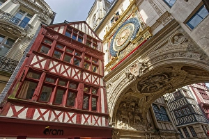 Historic Buildings Prints: Europe. France, Normandy, Normandie. Seine, Haute-Normandie, Seine-Maritime. Rouen