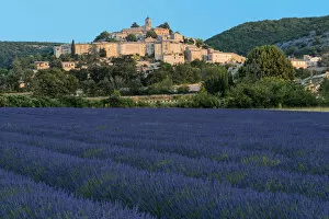 Images Dated 15th September 2016: Europe, France, Provence, Banon with lavender field