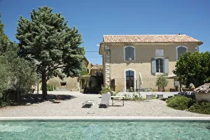 Images Dated 15th September 2016: Europe, France, Provence, Saint-Saturnin-les-Apt, Le Domaine Saint Jean, hotel with