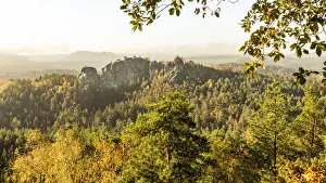 Indian Summer Prints: Europe, Germany, Saxon Switzerland. Viewpoint Ziegenrucken