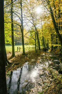 Europe, Germany, Saxon Switzerland. Hiking in the Sebnitztal