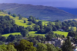 Europe, Great Britain, England, Cumbria, Lake District - view of Ambleside village