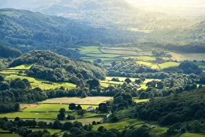 Images Dated 9th August 2017: Europe, Great Britain, England, Cumbria, Lake District, view of a valley in the Lake