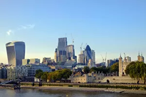 Images Dated 10th November 2017: Europe, Great Britain, England, London, City of London financial district, skyline