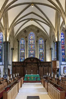 Images Dated 10th November 2017: Europe, Great Britain, England, London, interior of the Temple church, a late 12th-century
