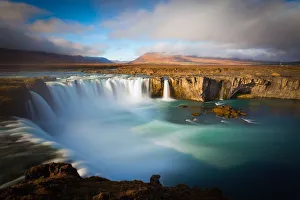 Godafoss Prints: Europe, Iceland, Region Nordurland eystra, Godafoss waterfall