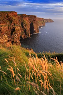 Europe, Ireland, Cliffs of Moher at sunset