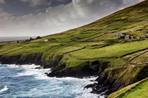 Europe, Ireland, Kerry county, scenic road along Dingle Peninsula near Slea Head