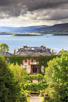 Bantry Prints: Europe, Ireland, Northern Europe, Bantry house at sunset