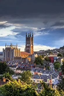 Cork Prints: Europe, Ireland, SS Mary and Anne Cathedral at sunset in Cork