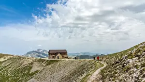 Footpath Prints: europe, Italy, the Abruzzi. The rifugo Duca degli Abruzzi in the Gran Sasso National Park