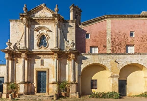 europe, Italy, Apulia. The Masseria Brusca with its beautiful chapel