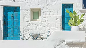 Images Dated 1st December 2020: europe, Italy, Apulia. Ostuni, the white facades of the houses in the historic center