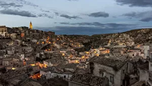 Images Dated 1st December 2020: europe, Italy, Basilicata. Matera at sunset
