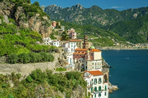 Atrani Prints: europe, Italy, Campania. Atrani, the little town of the Amalfi coast